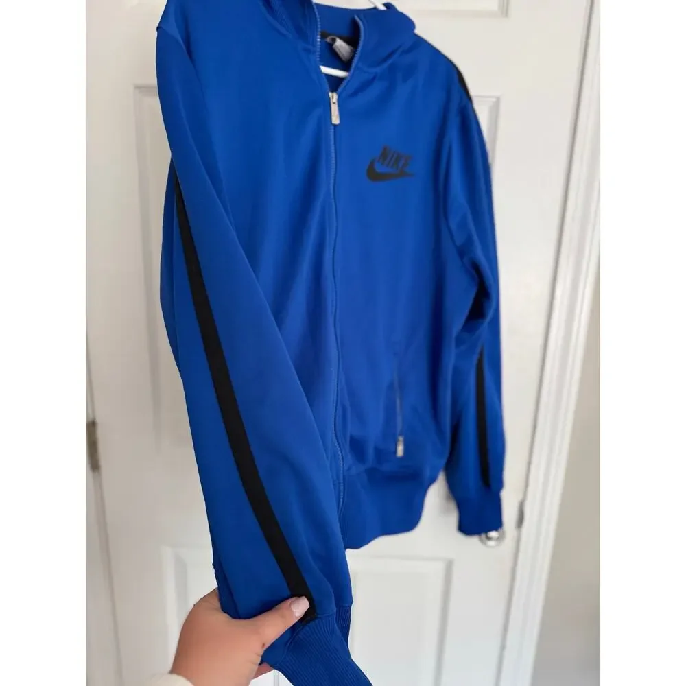 Nike Sportswear Blue Full Zip Athletic Workout Gym XL